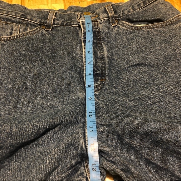 Vintage LL Bean Womens Size 14 Snowflake Flannel Lined Jeans Made In USA - Picture 8 of 11